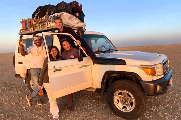 Car packed and ready for a tour of Egypt