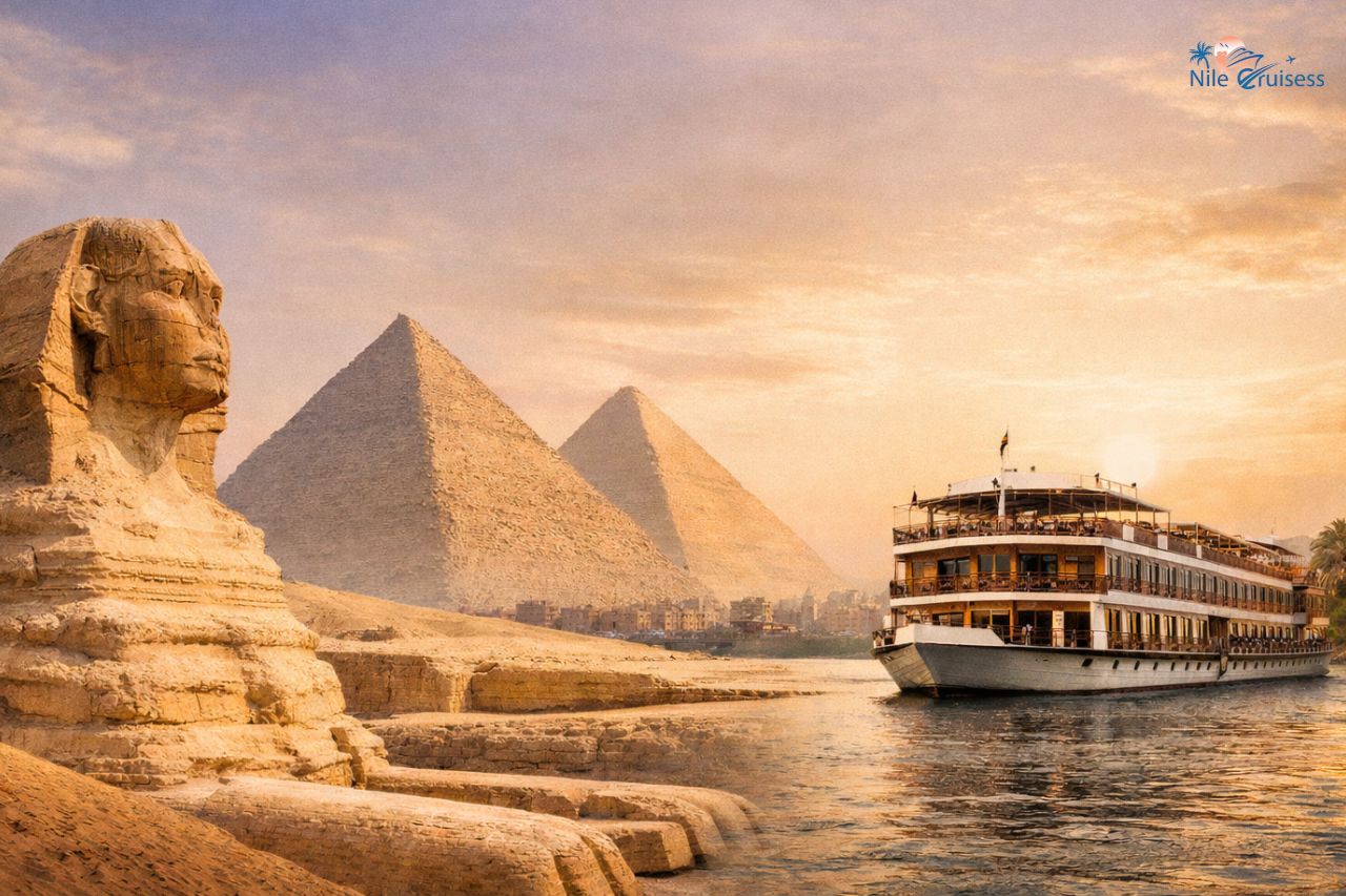 see the pyramids from a Nile cruise